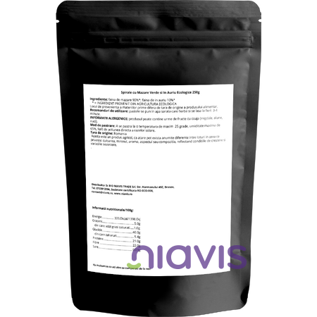 Niavis Spirale cu Mazare Verde si In Auriu Ecologice 250g