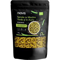 Magazin naturist: Producator / Distribuitor de produse naturiste, Niavis Spirale cu Mazare Verde si In Auriu Ecologice 250g, 4 , Niavis
