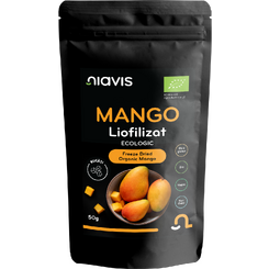Magazin naturist: Producator / Distribuitor de produse naturiste, Niavis Mango Liofilizat Bucati Ecologic/BIO 50g, 6 , Niavis