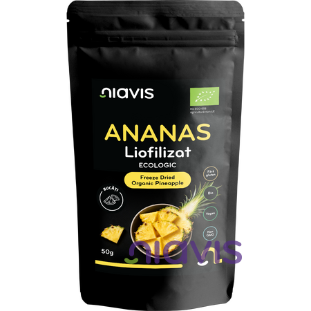 Niavis Ananas Liofilizat Bucati Ecologic/BIO 50g