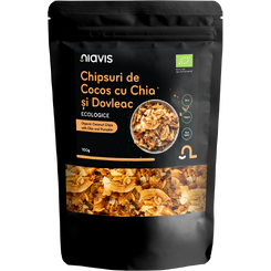 Magazin naturist: Producator / Distribuitor de produse naturiste, Niavis Chipsuri de Cocos cu Chia si Seminte de Dovleac Ecologice/BIO 100g, 2 , Niavis