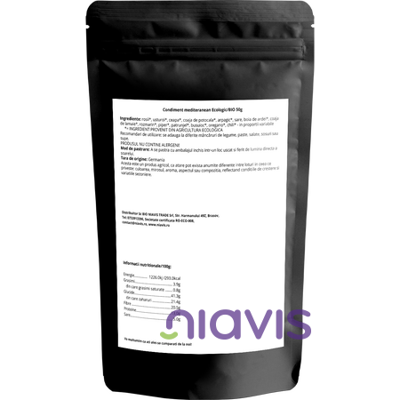 Niavis Condiment Mediteranean Ecologic/BIO 50g