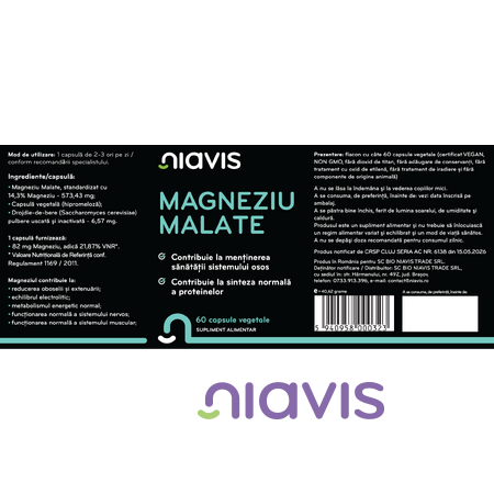 Niavis Magneziu Malate 60cps