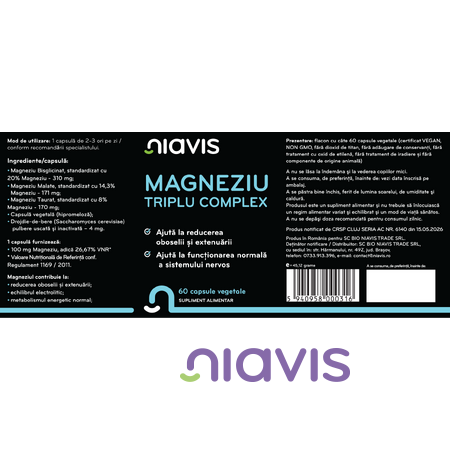 Niavis Magneziu Triplu Complex 60cps