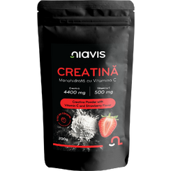 Magazin naturist: Producator / Distribuitor de produse naturiste, Niavis Creatina Monohidrata cu Vitamina C - Gust de Capsuni 200g, 5 , Niavis