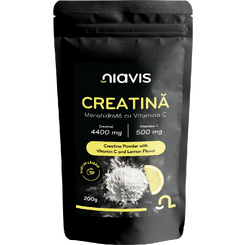Magazin naturist: Producator / Distribuitor de produse naturiste, Niavis Creatina Monohidrata cu Vitamina C - Gust de Lamaie 200g, 4 , Niavis