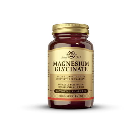 Solgar Magnesium Glycinate (Bisglicinat de Magneziu) 60 capsule vegetale